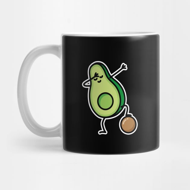 Dab dabbing avocado funny soccer soccer player by LaundryFactory